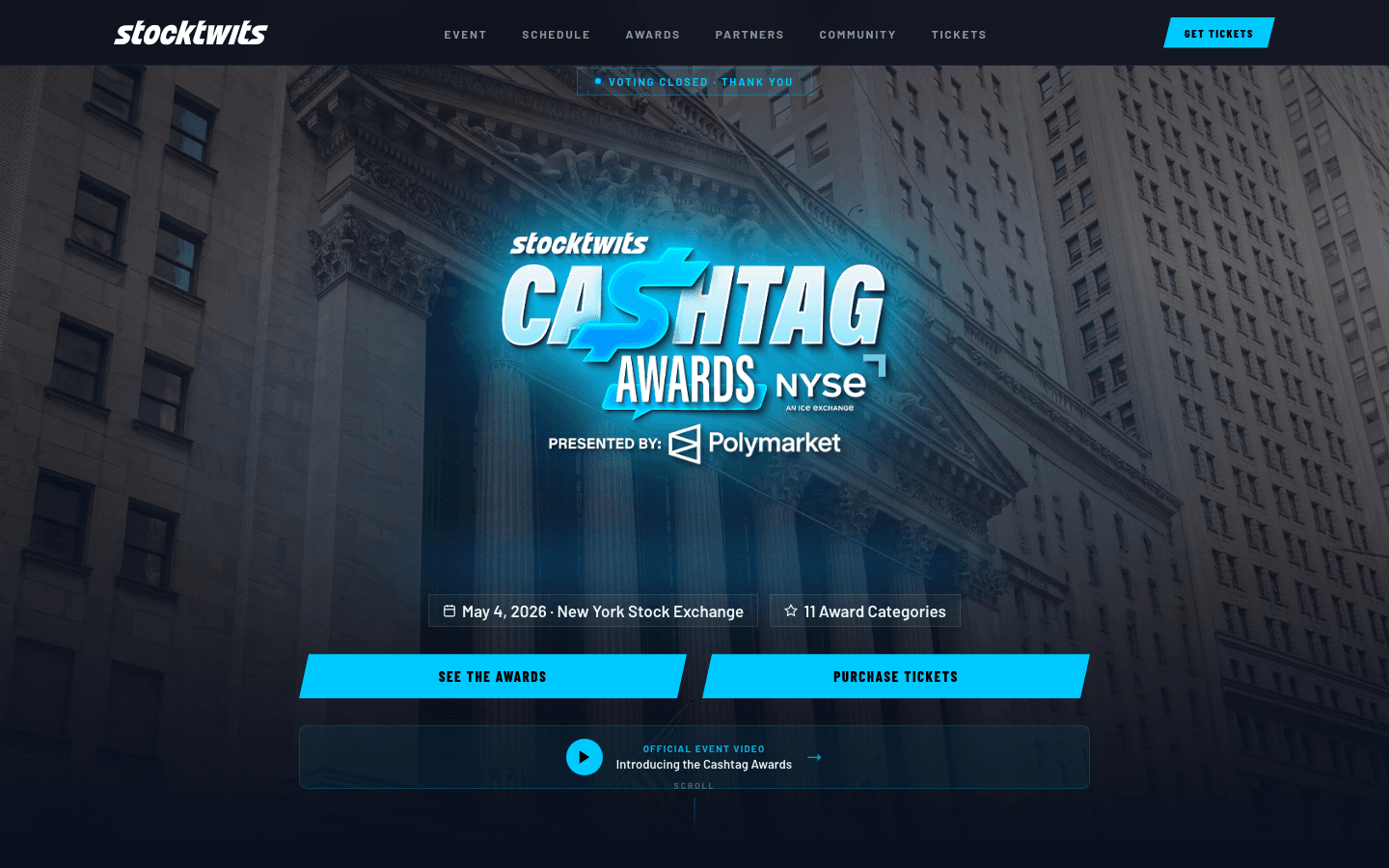 The biggest night in finance, built in a weekend.